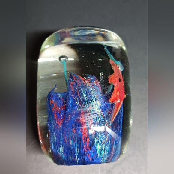 Paperweight Red Fish 2.75" - Picture 2 of 5
